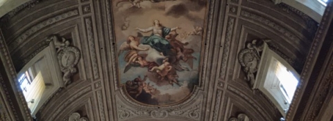 La volta della Chiesa dei cappuccini, Via Veneto a Roma